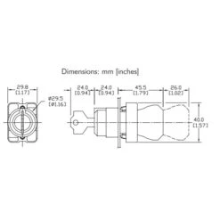 Key Switch -Halloween Cosplay Store 0426 key dims 1