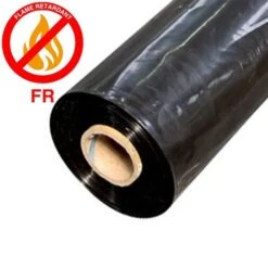 4 Mil Black Fire Retardant Plastic