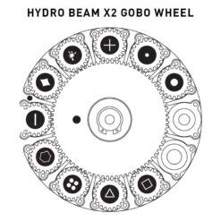Hydro Beam X2 -Halloween Cosplay Store ADJ Hydro Beam X2 GOBO Wheel 18