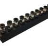 Aluminum Block Manifold With Fittings For 1/4" Airline - 11 Ports
