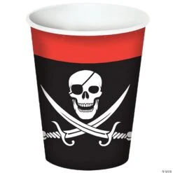 Pirate Beverage Cups 9oz - Pack Of 8