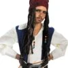 Jack Sparrow Headband With Hair - Pirates Of The Caribbean