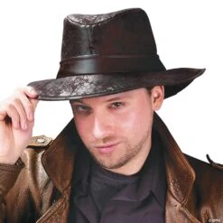 Fedora Leather-Look - Black