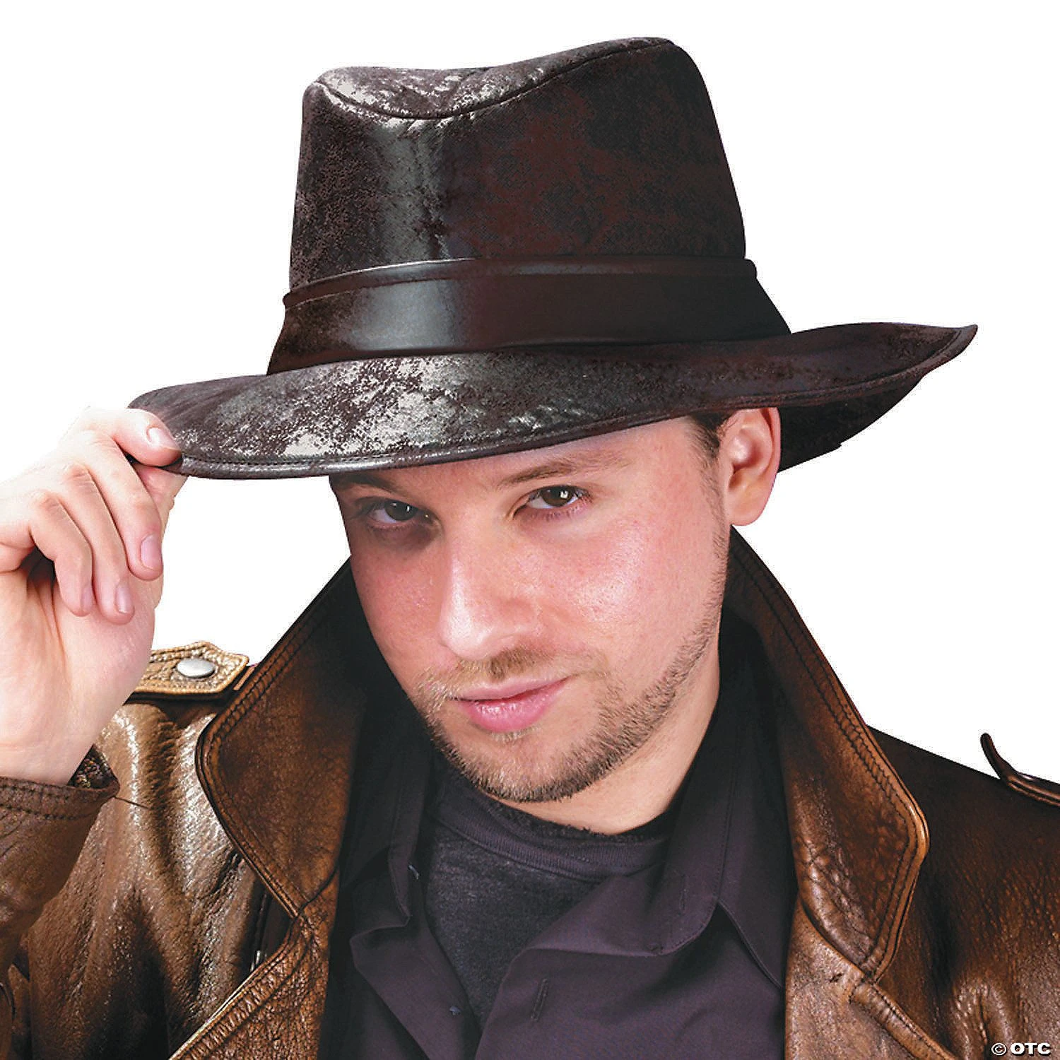 Fedora Leather-Look - Black 1 Fedora Leather-Look - Black
