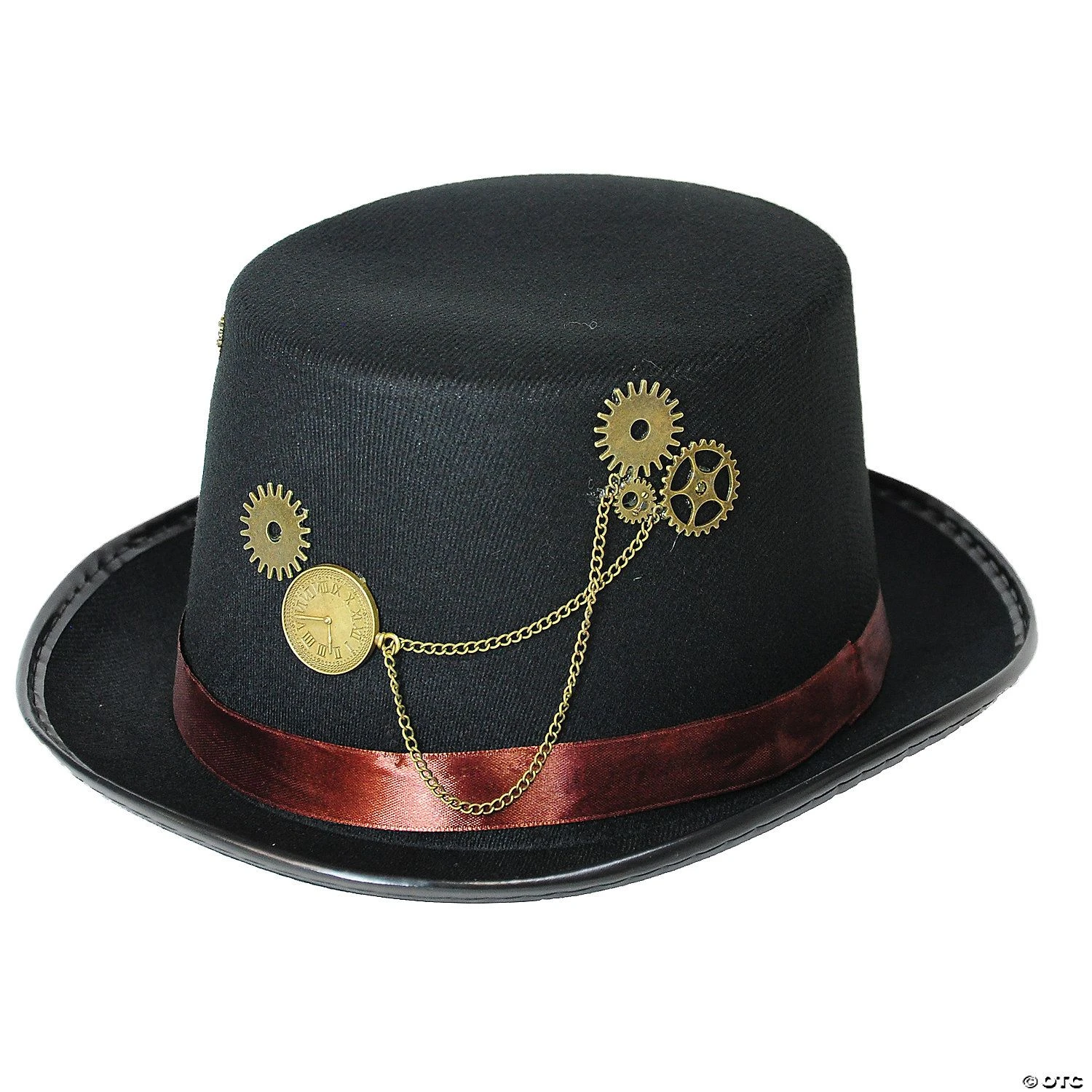 Steampunk Hat Black Brown Band 1 Steampunk Hat Black Brown Band