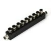 Aluminum Block Manifold With Fittings For 1/4" Airline - 10 Ports