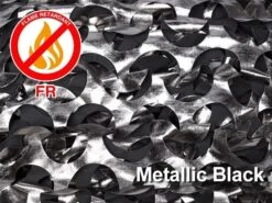 Ultra-lite Bulk Camo Netting (FR) - METALLIC BLACK