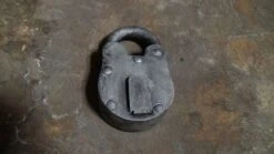 Mickey Mouse Lock W/ Flap: Antique Silver Finish