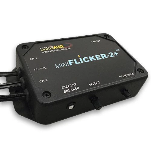 MiniFLICKER-2+ Two-channel Multi-Effect Light Controller 1 MiniFLICKER-2+ Two-channel Multi-Effect Light Controller