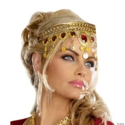Headpiece Gold Dripping Rubies