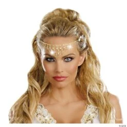 Headpiece Gold Glittering Rhinestone