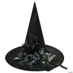 Witch Hat With Bone Skull