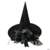 Witch Hat With Black Flower