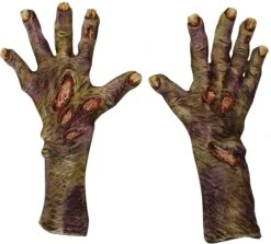 Zombie Rotted Large Latex Gloves