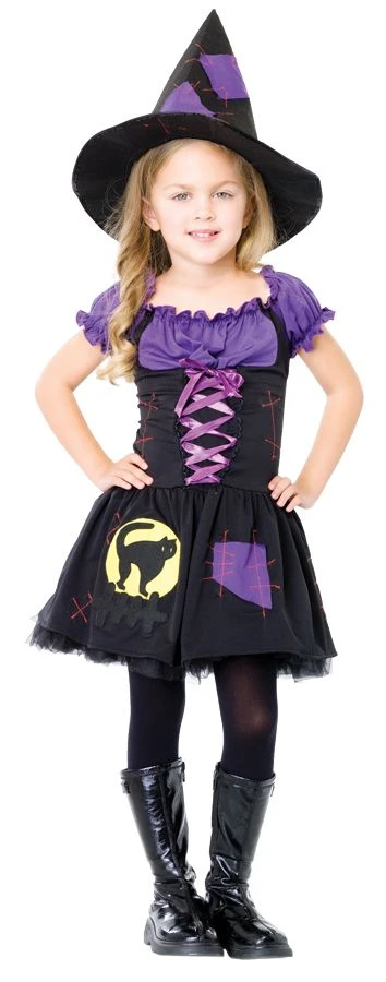 Girl's Black Cat Witch Costume - Child 1 Girl's Black Cat Witch Costume - Child